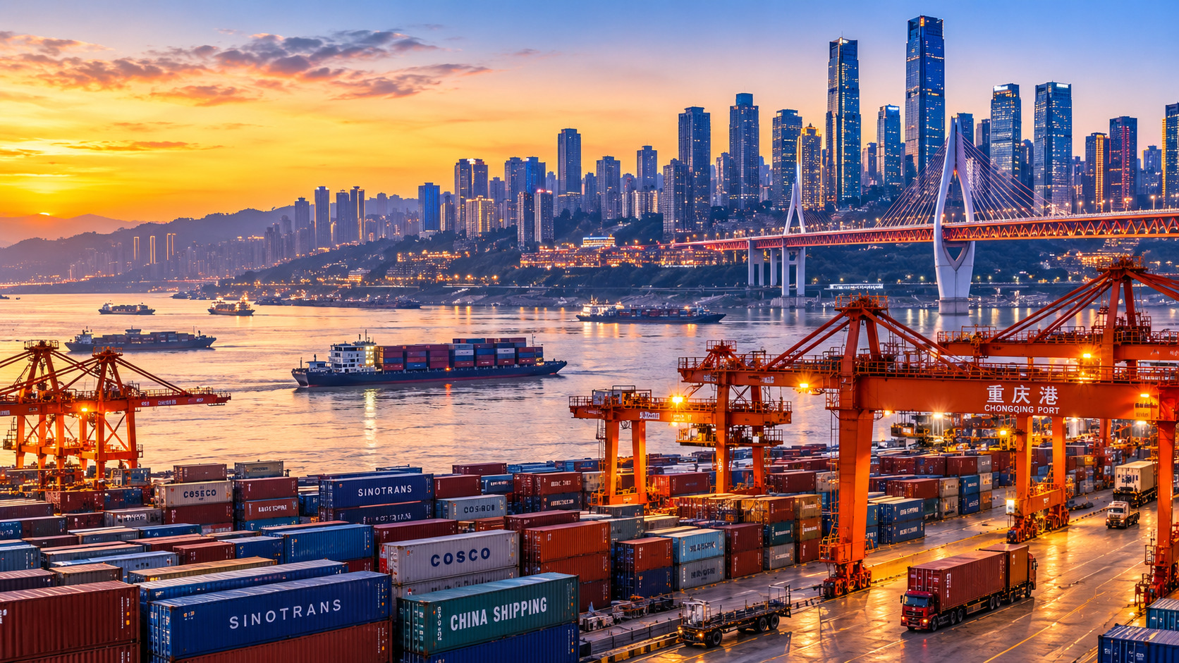 chongqing port, China