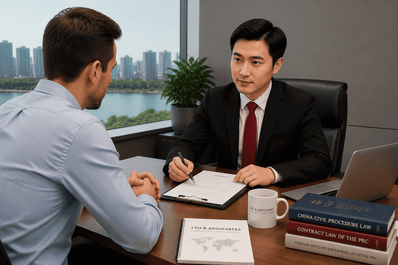 Foreign client consulting China lawyer regarding Taizhou supplier dispute